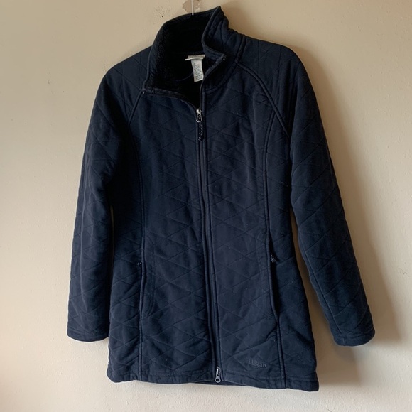 L.L. Bean Quilted Jacket Full Zip, Black, Size XS, Lined, Classic Outdoor - Picture 7 of 12